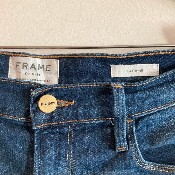 FRAME DENIM Sz 30 Le Cutoff Denim Jean Shorts - Picture 2 of 12